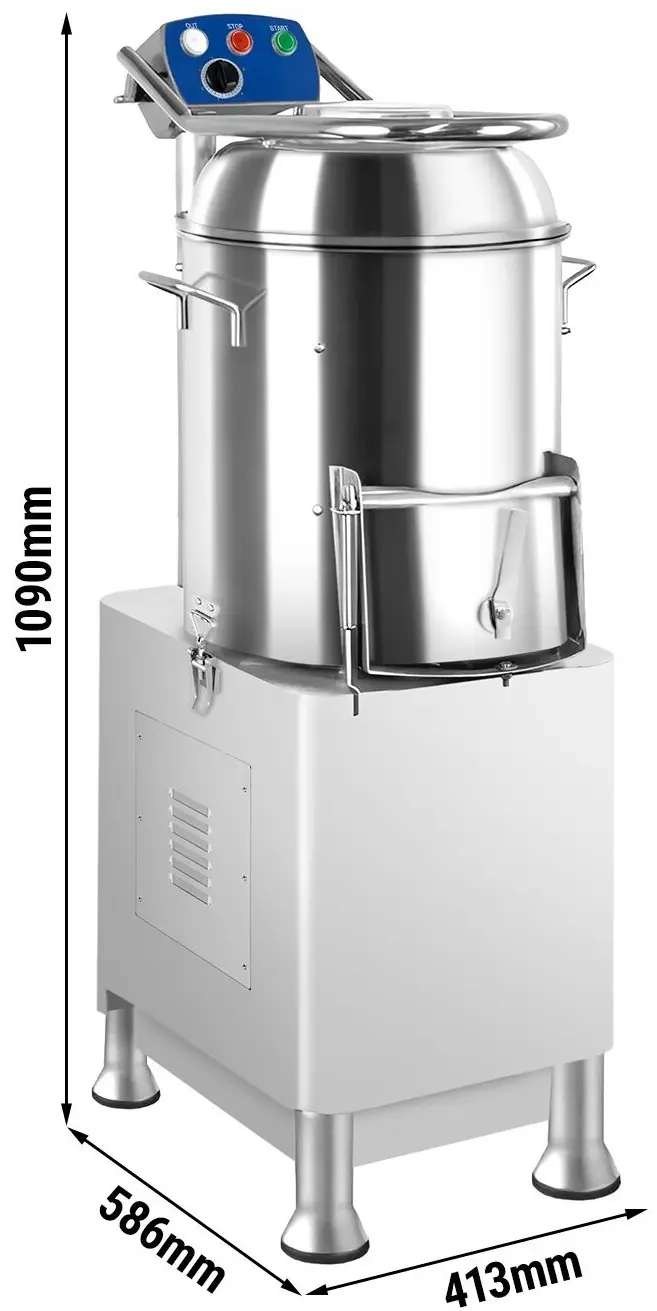 Masina de curatat cartofi GGM Gastro KSH300 (Inox) - 12