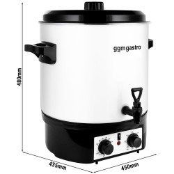 Fierbator profesional GGM Gastro GTWH27 (White/Black) Thumb