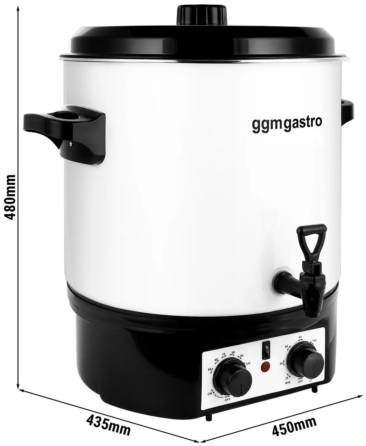 Fierbator profesional GGM Gastro GTWH27 (White/Black) - 10