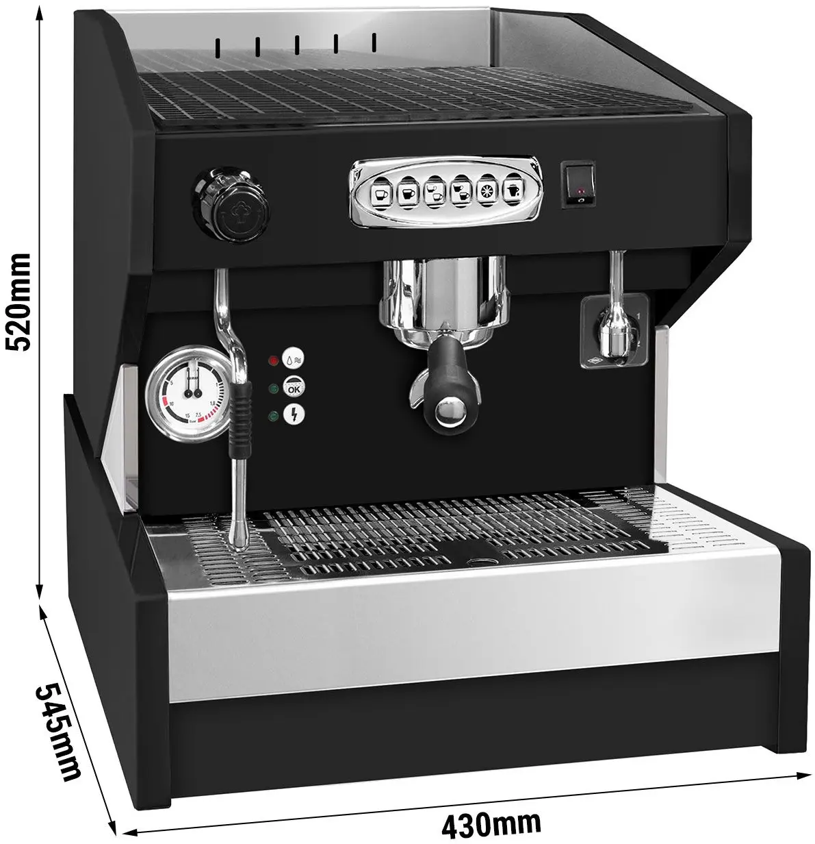 Кофемашина GGM Gastro Eminence 1GR (Black/Silver) - 10