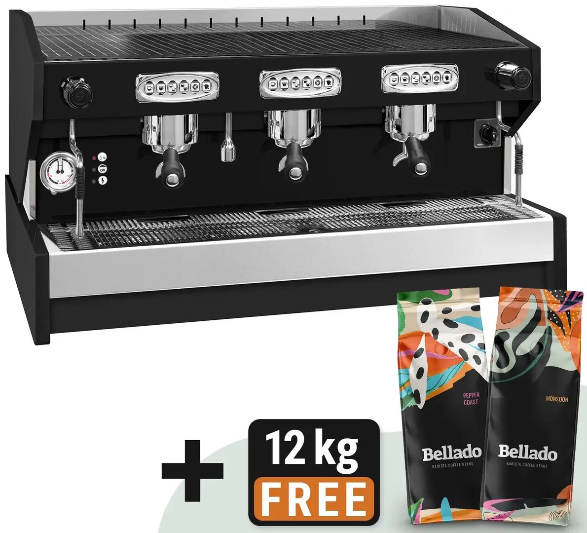 Кофемашина GGM Gastro Eminence 3GR (Black/Silver)