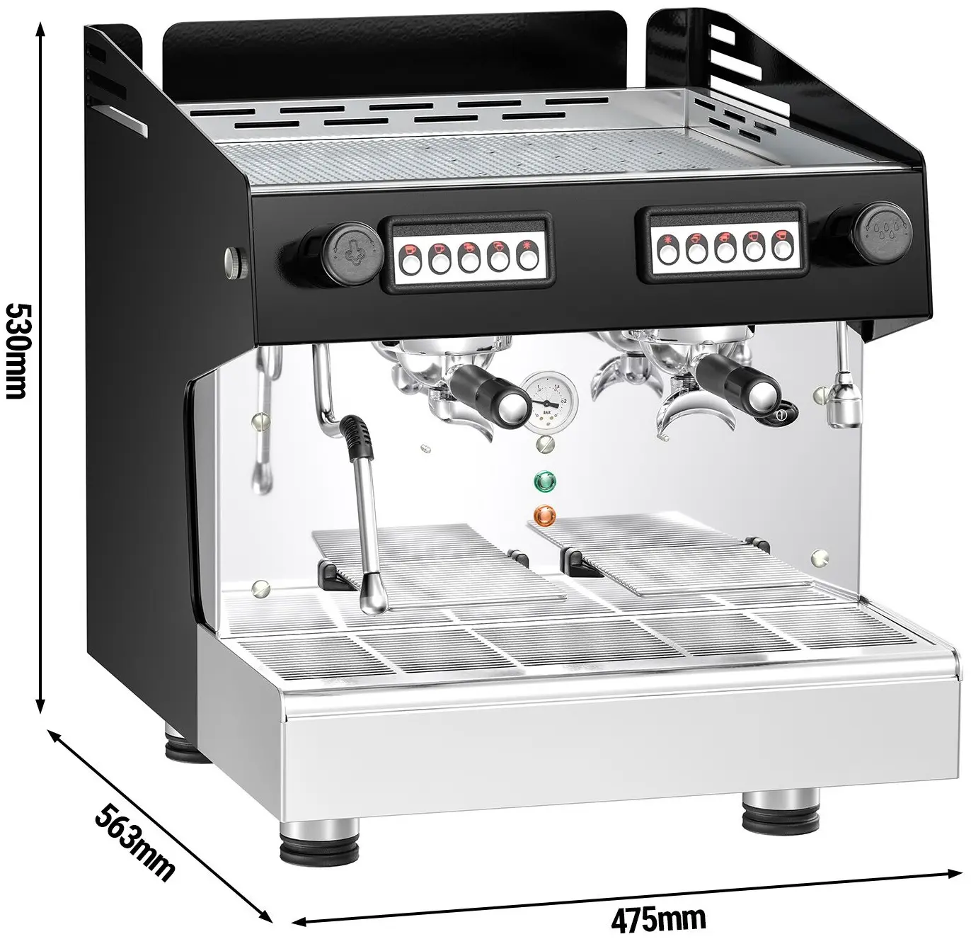 Кофемашина GGM Gastro KMCF2 (Black/Silver) - 8