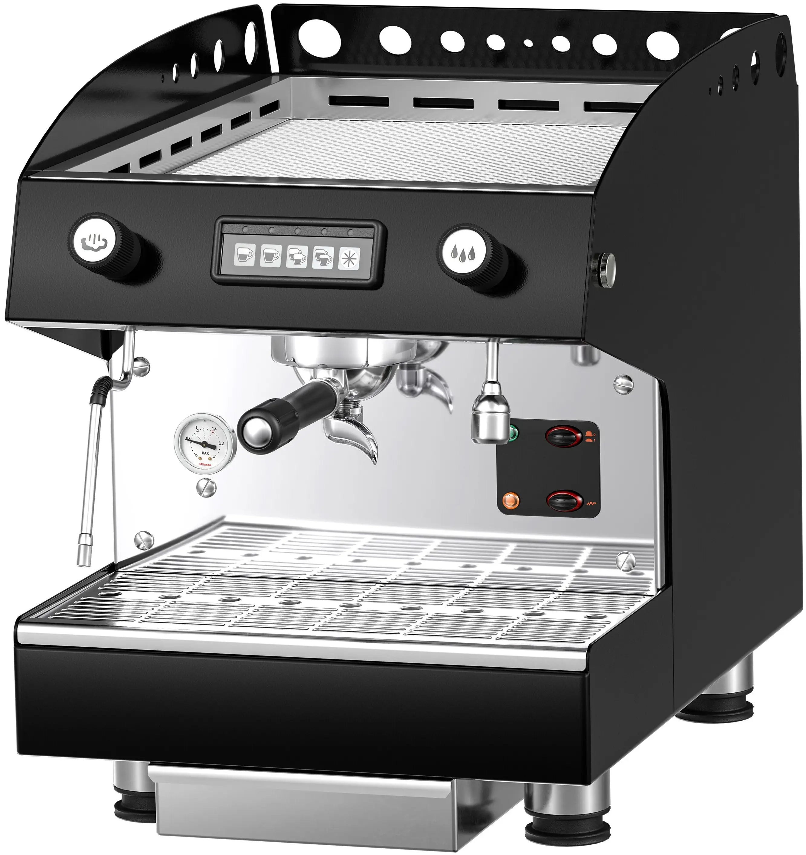 Aparat de cafea GGM Gastro KMF1 (Black/Silver) - 3