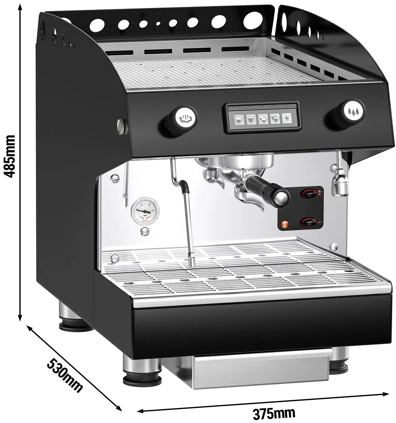 Aparat de cafea GGM Gastro KMF1 (Black/Silver) - 6