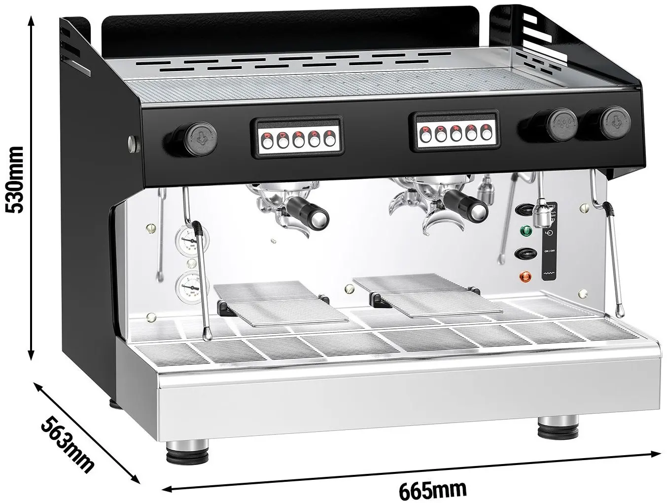 Кофемашина GGM Gastro KMF2 (Black/Silver) - 6