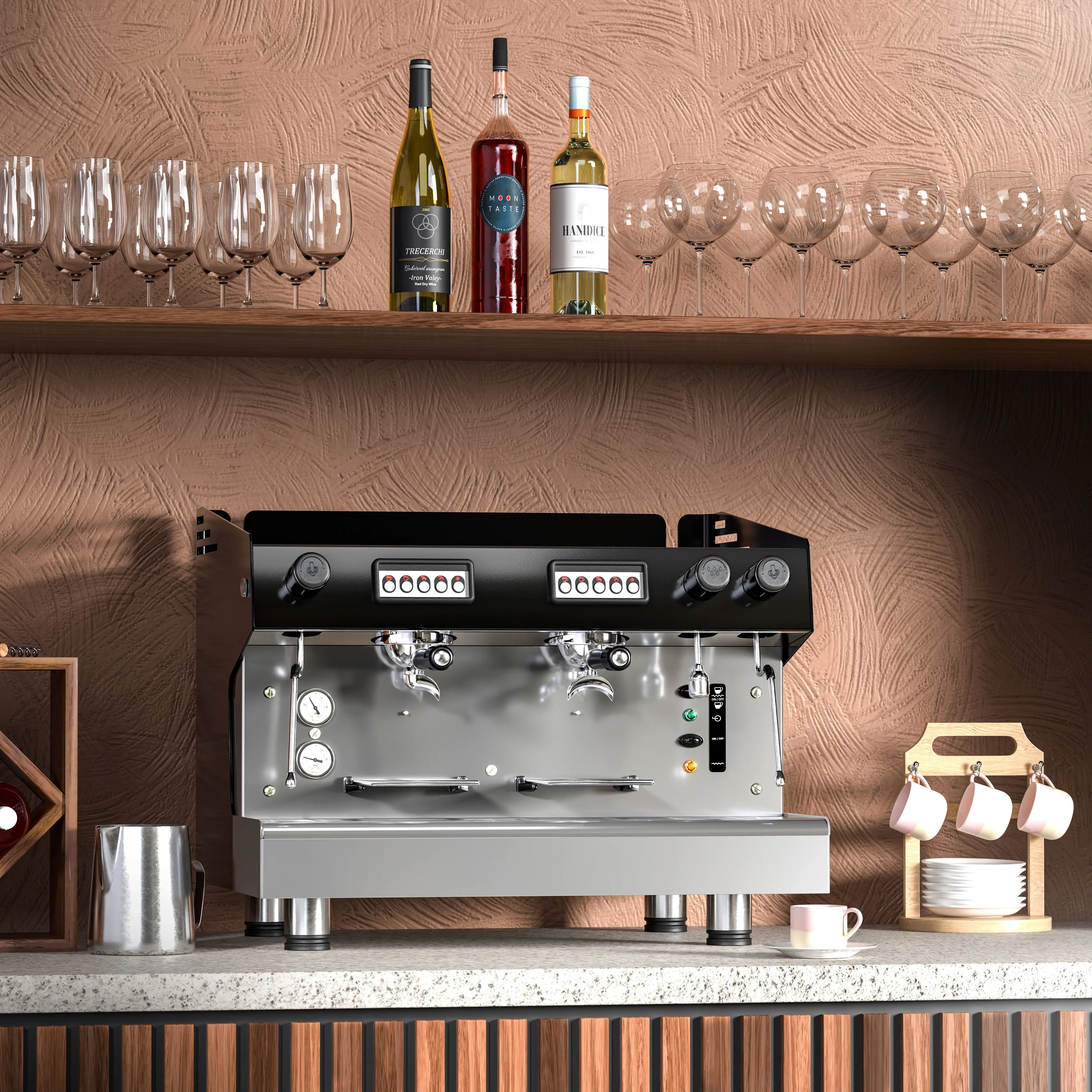 Кофемашина GGM Gastro KMF2 (Black/Silver) - 7