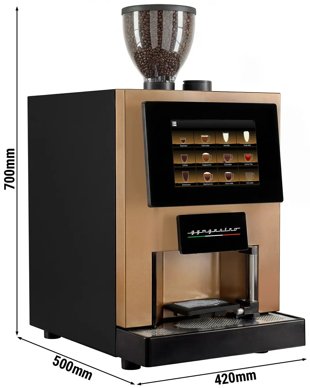 Aparat de cafea GGM Gastro KVAMBC27 (Bronze) - 6