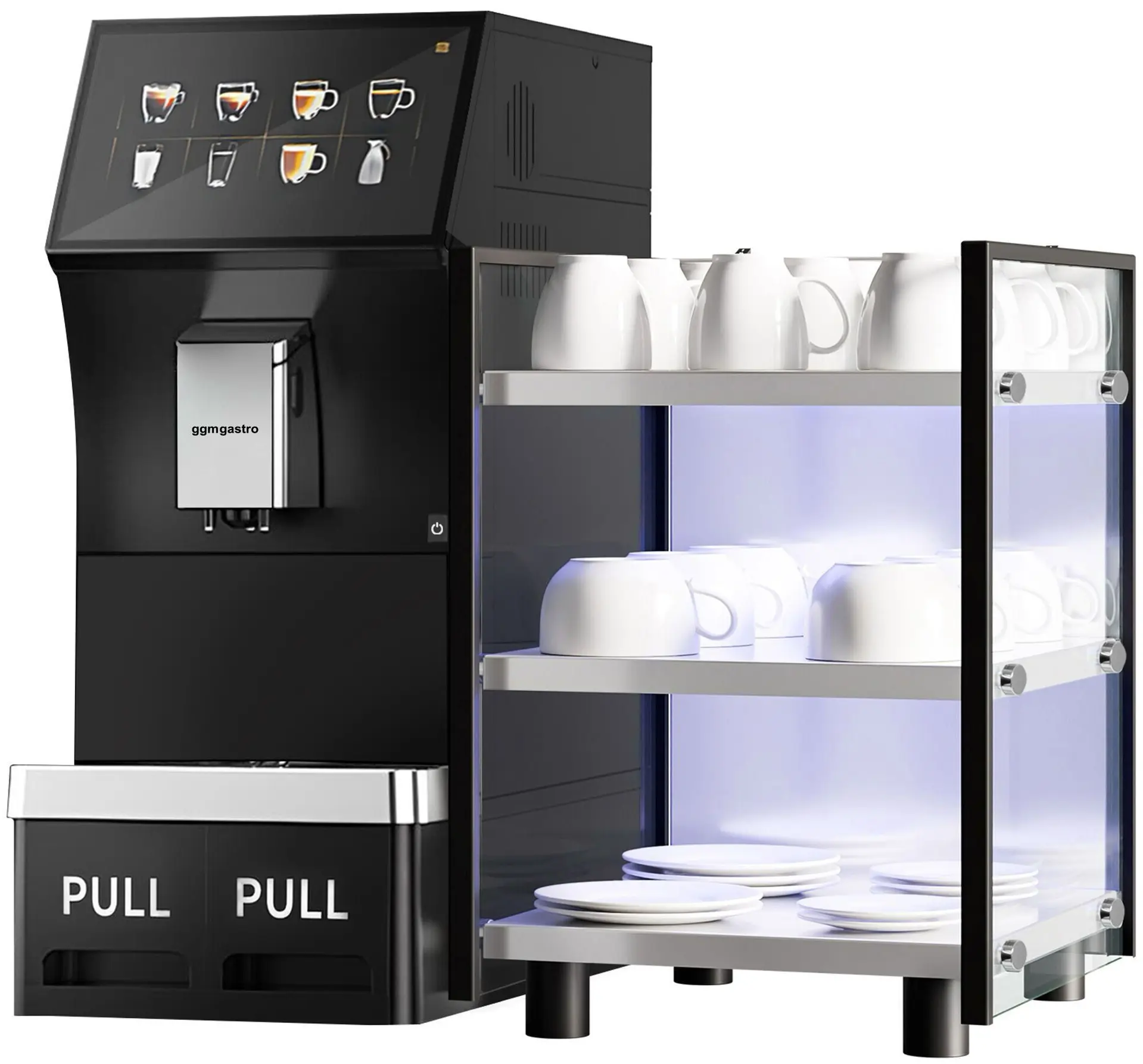Aparat de cafea GGM Gastro KVAZTSB#SET1 (Black) - 2