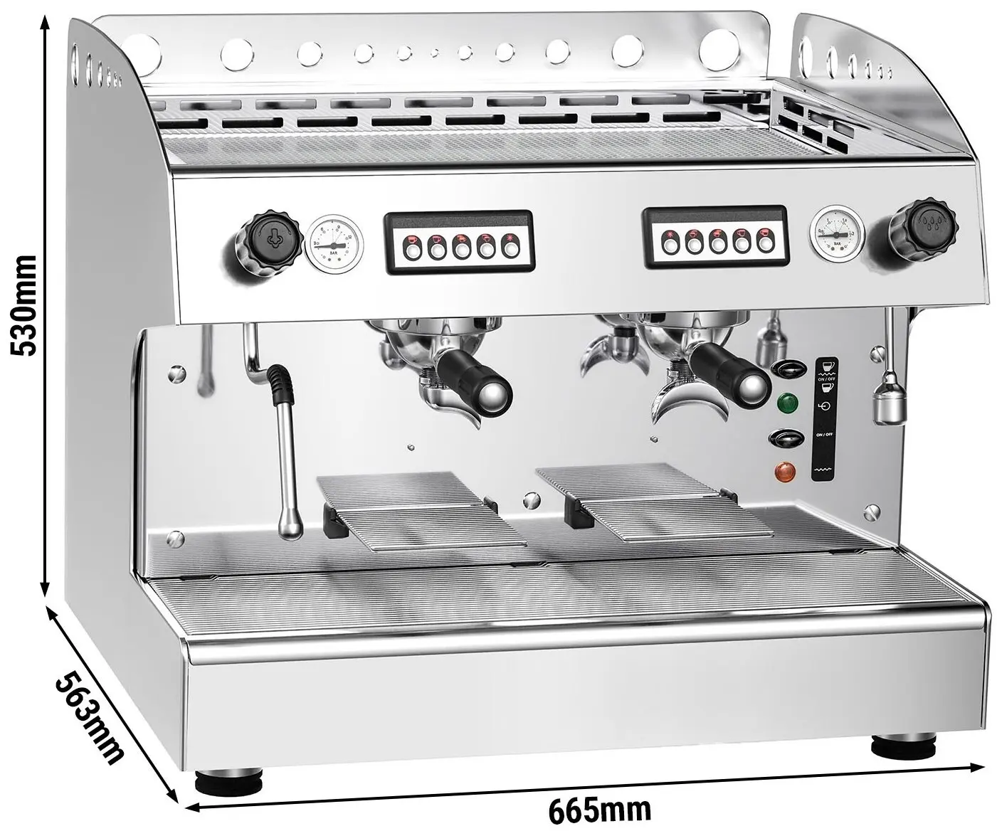 Кофемашина GGM Gastro STEMF2 (Inox) - 9