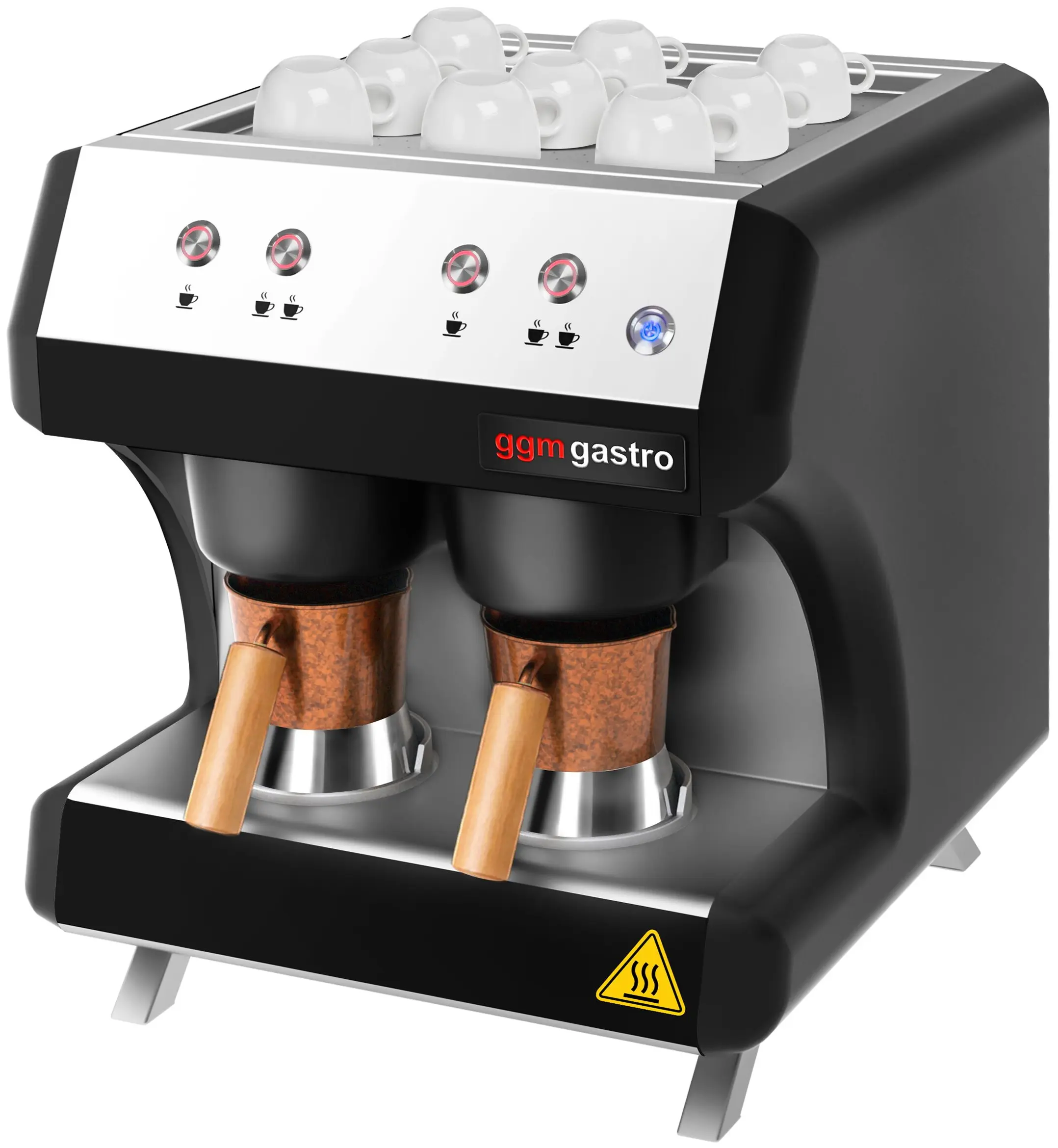 Кофеварка для кофе по-турецки GGM Gastro Duo TKMMAT2 (Black/Silver) - 4