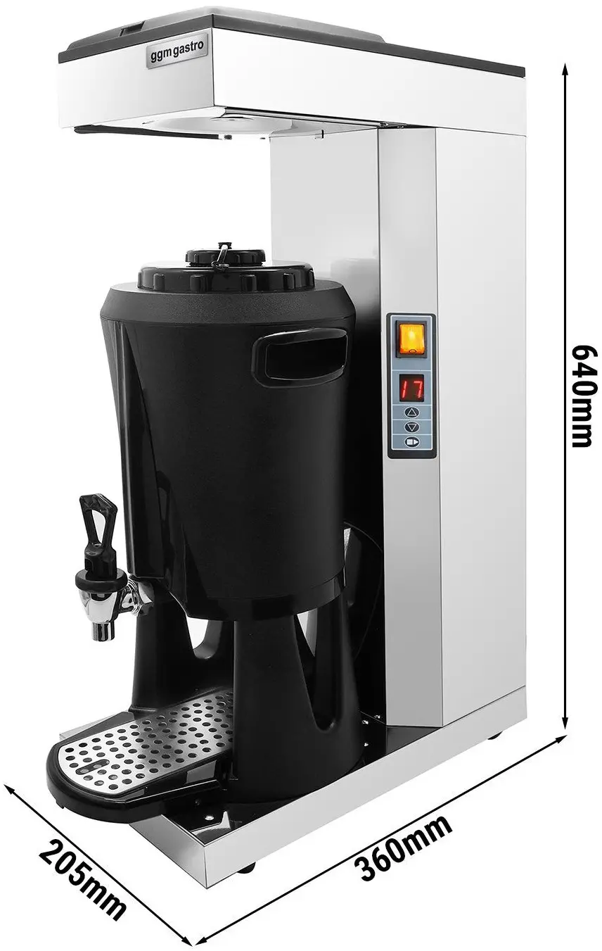 Кофеварка GGM Gastro FKMC25T (Silver/Black) - 6