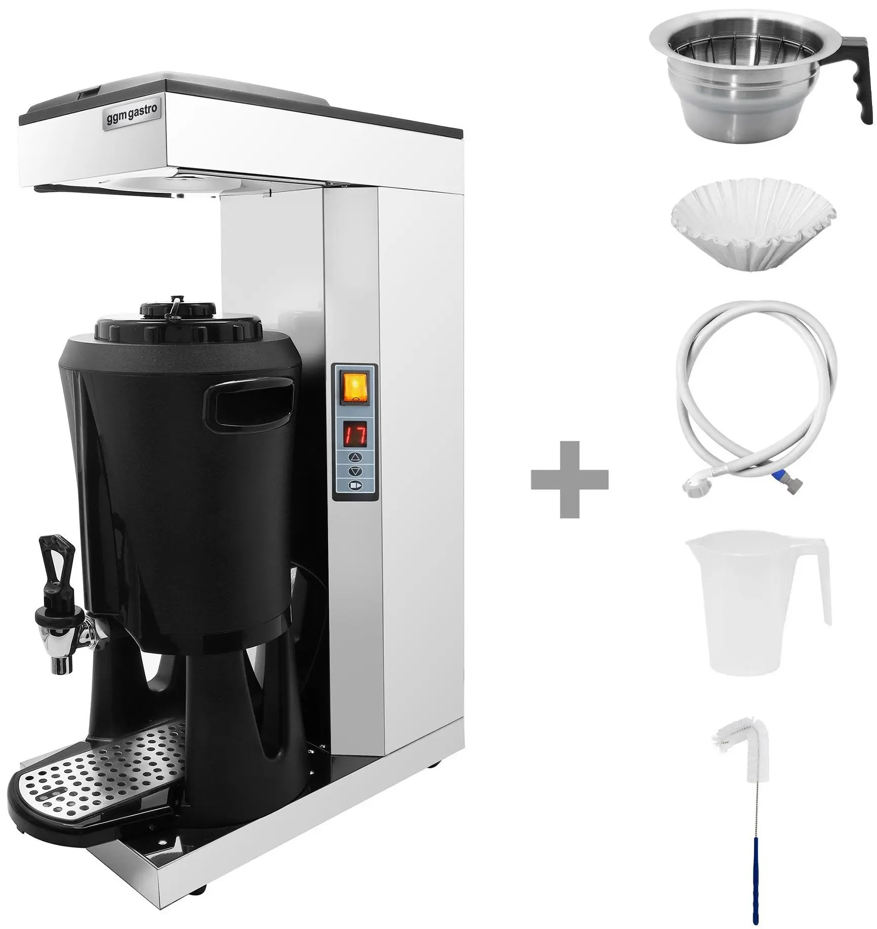 Кофеварка GGM Gastro FKMC25T (Silver/Black) - 7