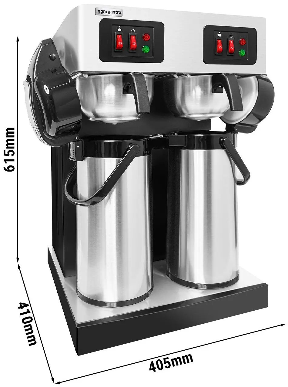 Кофеварка GGM Gastro FKMT22D (Silver/Black) - 7