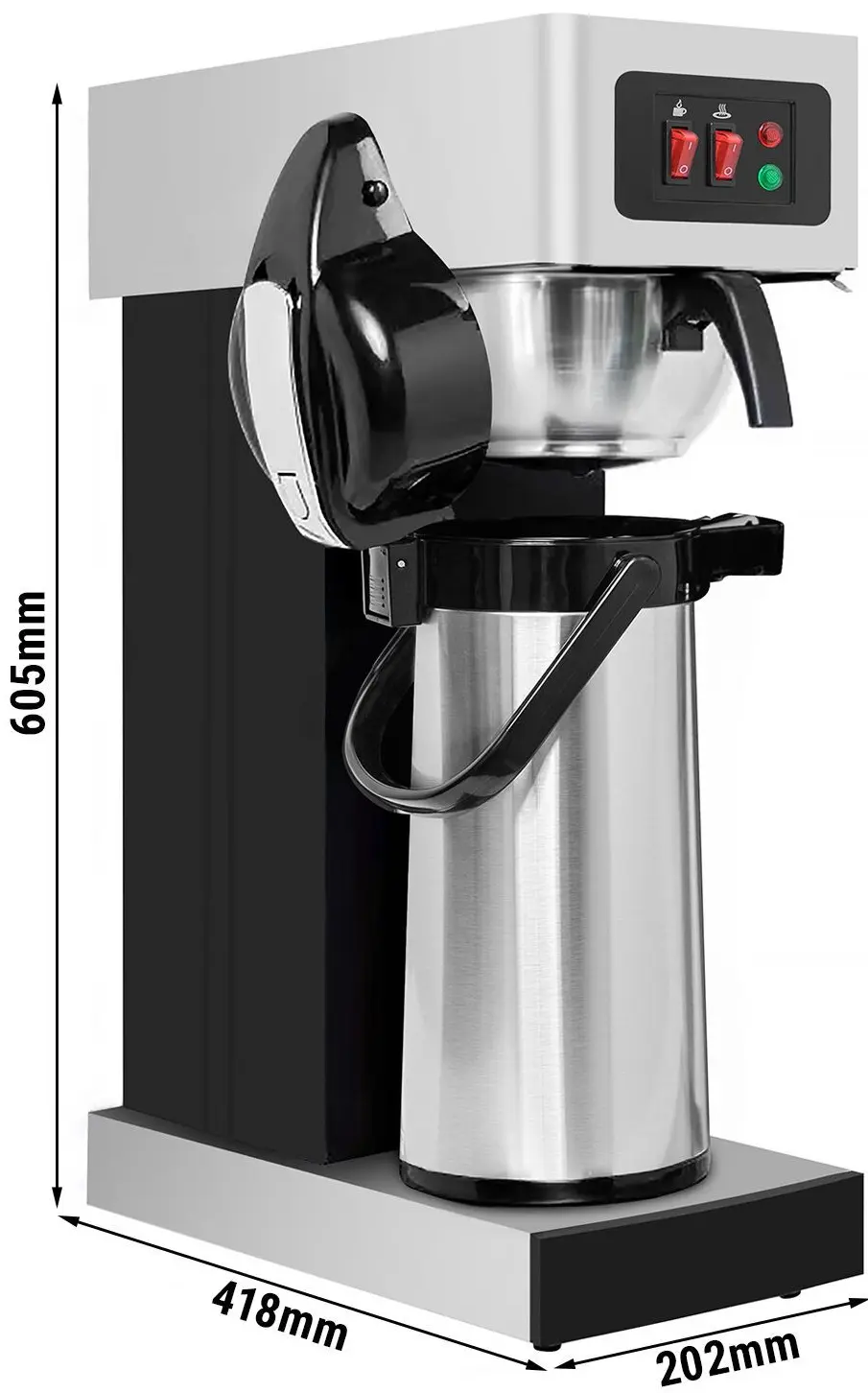Кофеварка GGM Gastro FKMT22E (Black/Silver) - 7