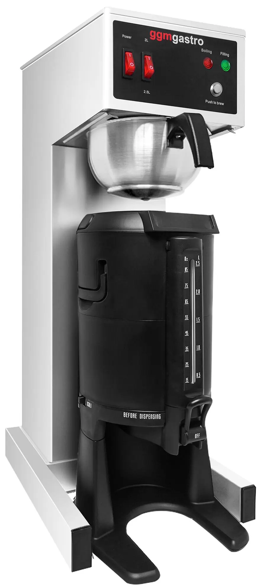 Cafetiera GGM Gastro FKMT25E (Silver/Black) - 2
