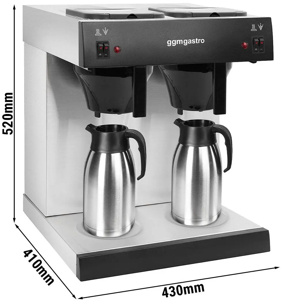 Кофеварка GGM Gastro FKMV20DN (Silver/Black) - 8