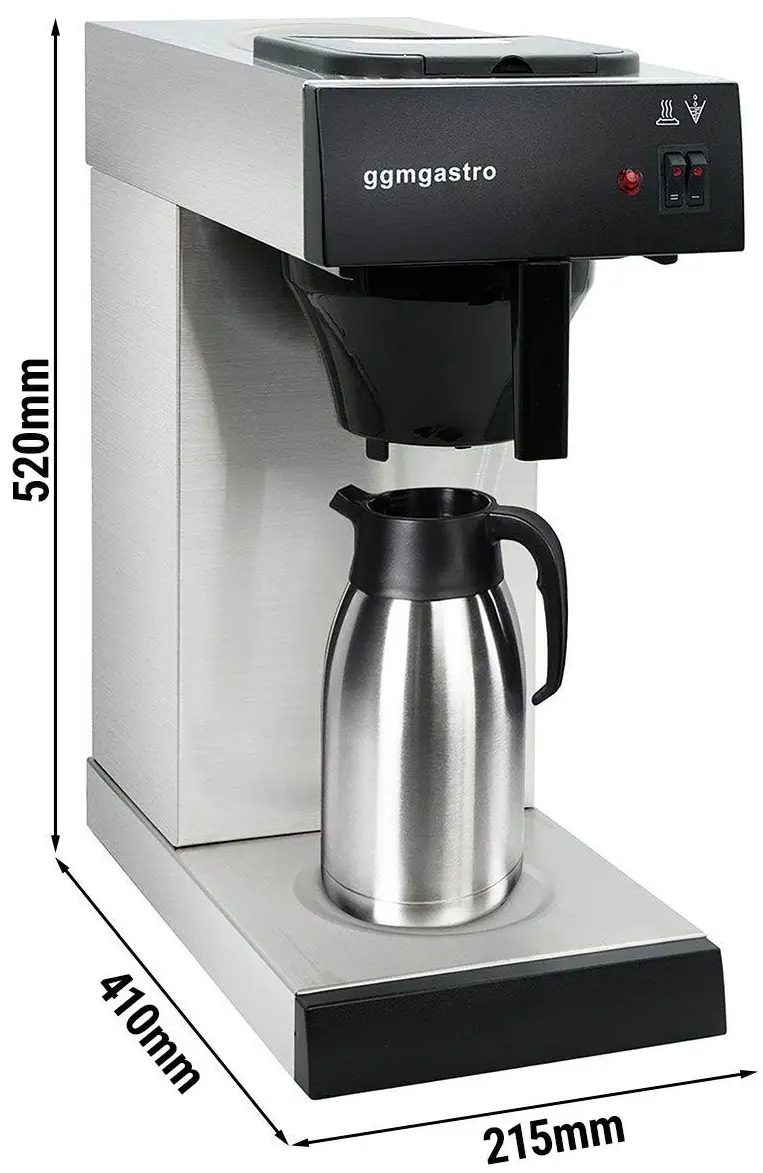 Кофеварка GGM Gastro FKMV20EN (Silver/Black) - 9