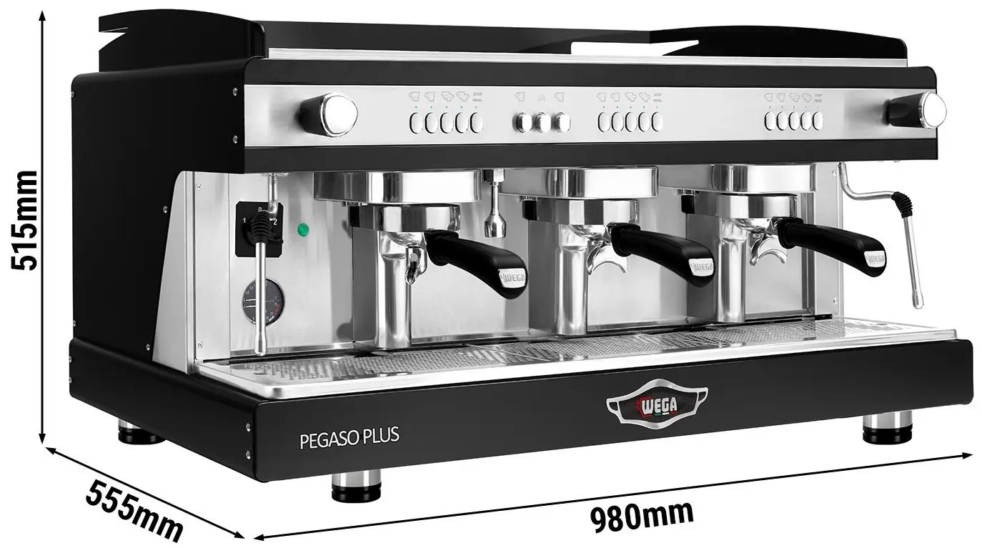 Кофемашина Wega Pegaso Plus 3 GR (Black) - 5