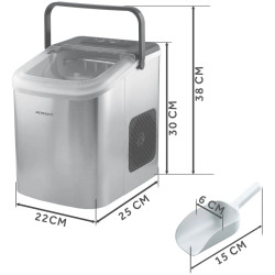 Generator de gheata Berdsen BD-420 342000 (Inox/Black) Thumb