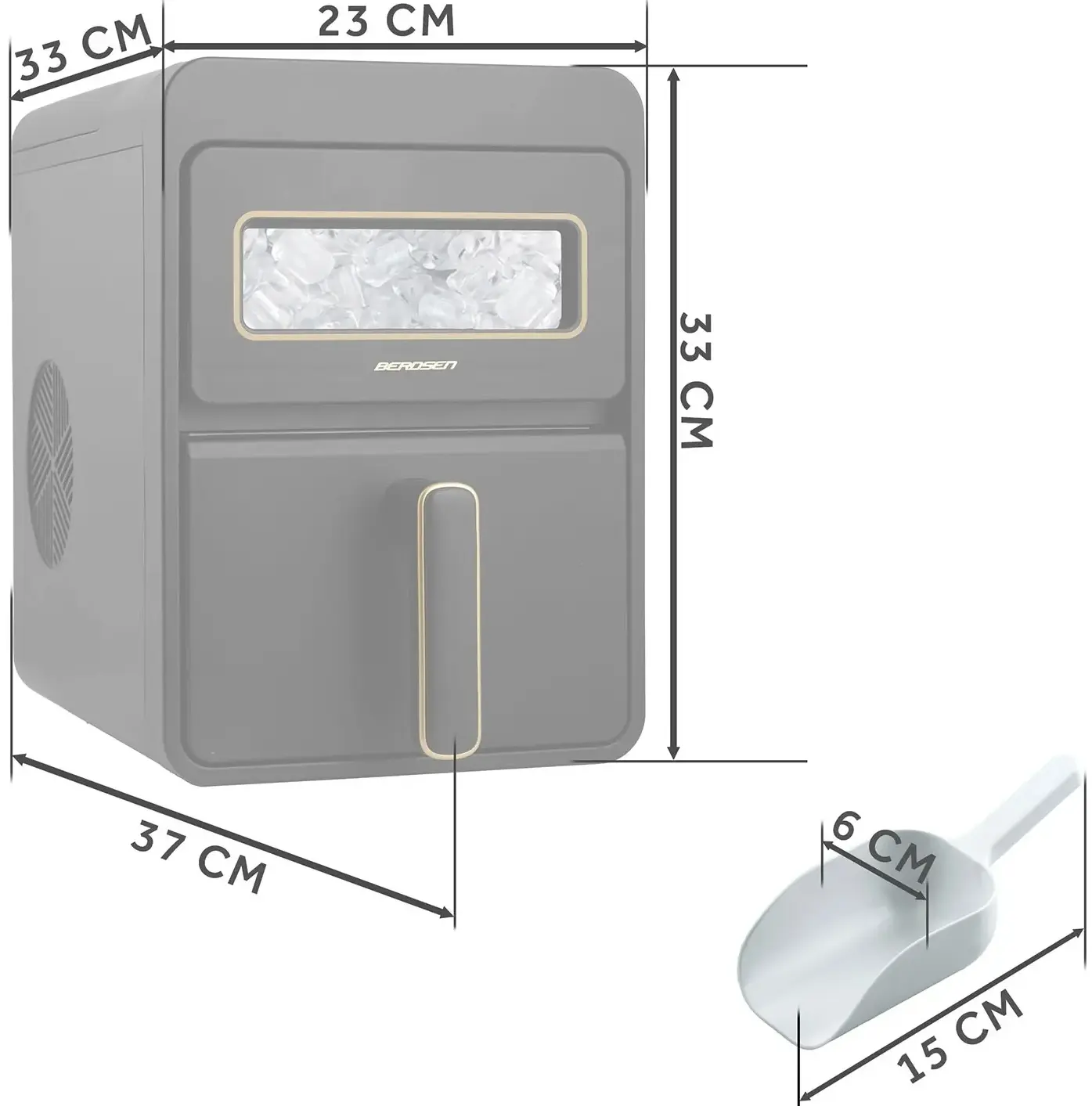 Generator de gheata Berdsen BD-421 342100 (Black) - 2