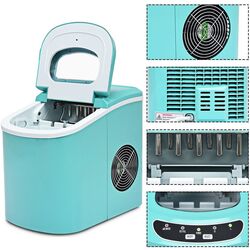Generator de gheata Costway EP22769DE-GN (Turquoise) Thumb