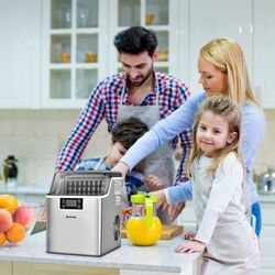 Generator de gheata Costway ES10324DE-SL (Silver) Thumb