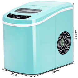 Generator de gheata Costway ES10325DE-GN (Turquoise) Thumb