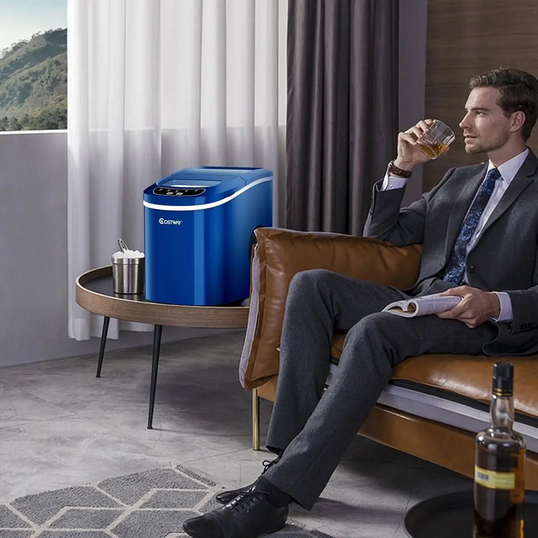 Generator de gheata Costway ES10325DE-NY (Navy)