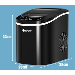 Generator de gheata Costway ES10326DE-BK (Black) Thumb