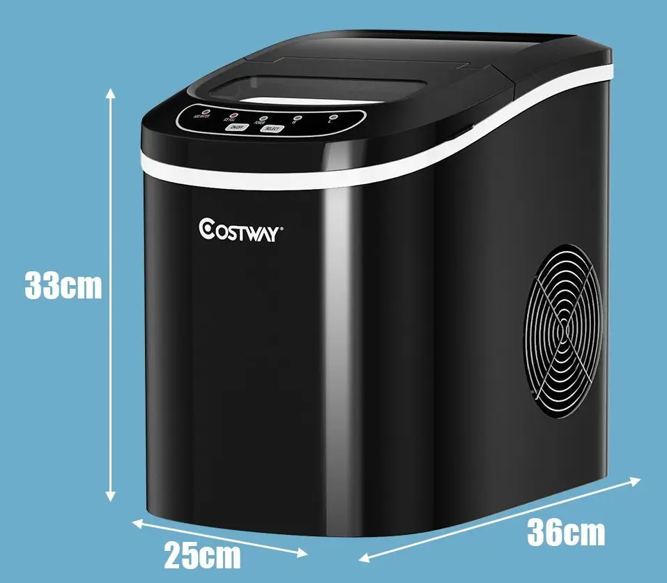 Generator de gheata Costway ES10326DE-BK (Black) - 5
