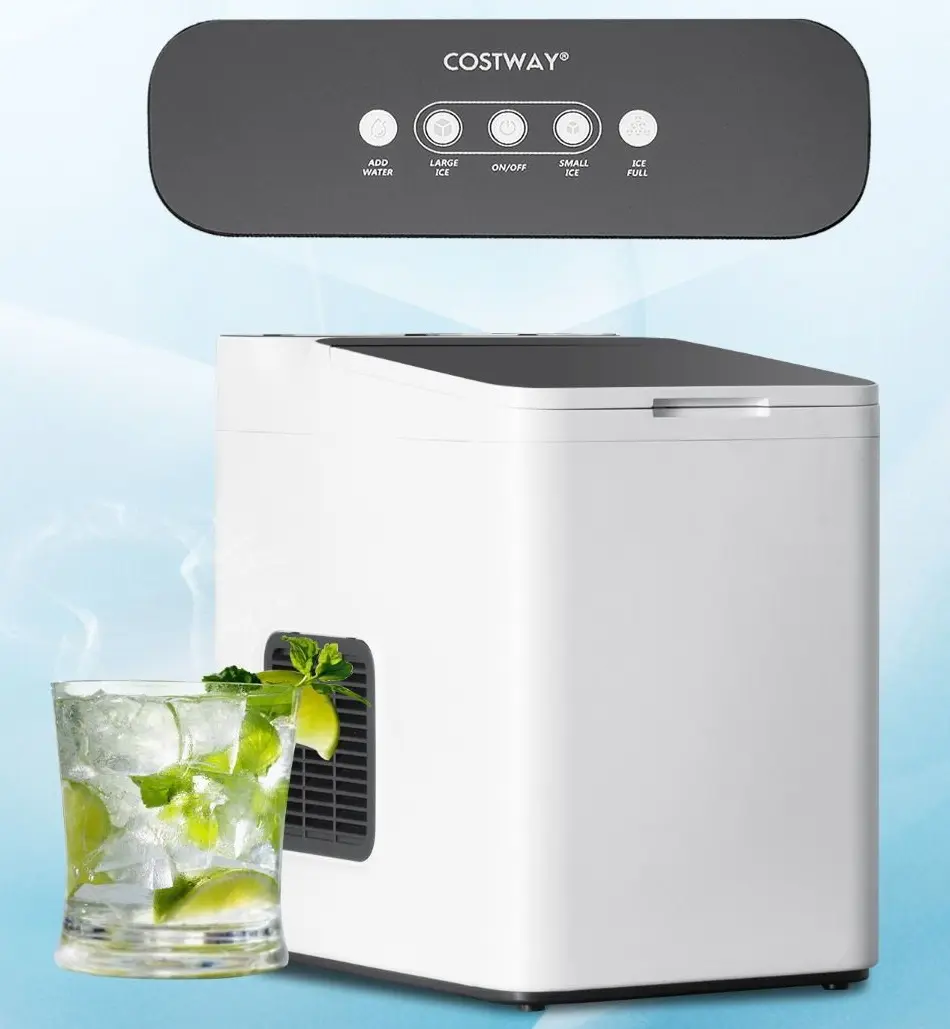 Generator de gheata Costway ES10331DE-WH (White)