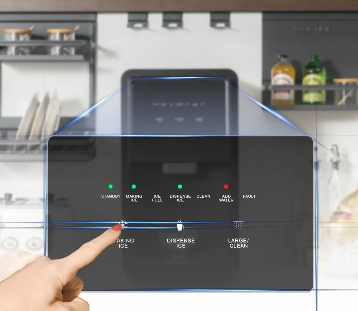 Льдогенератор Costway FP10221DE-SL (Black/Silver)