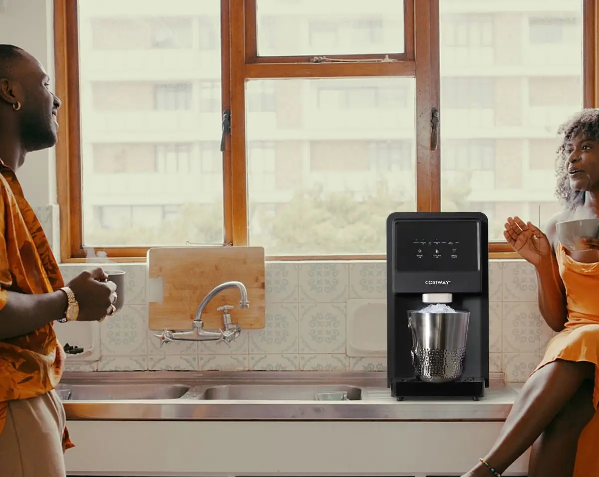 Льдогенератор Costway FP10221DE-SL (Black/Silver)