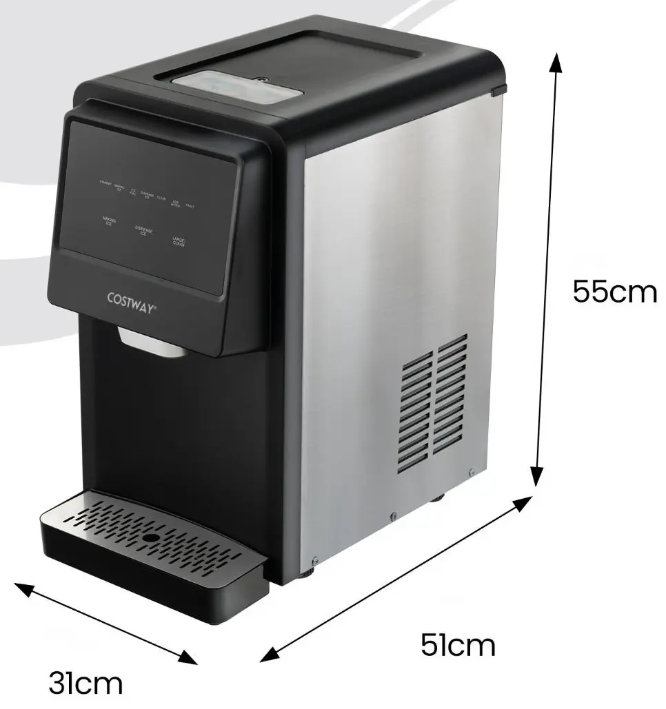 Льдогенератор Costway FP10221DE-SL (Black/Silver)