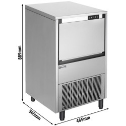 Льдогенератор GGM Gastro CEI40N (Inox) Thumb