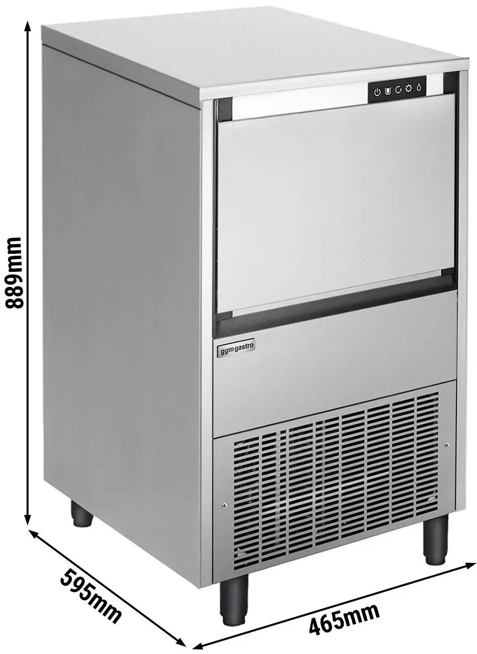 Льдогенератор GGM Gastro CEI40N (Inox) - 5