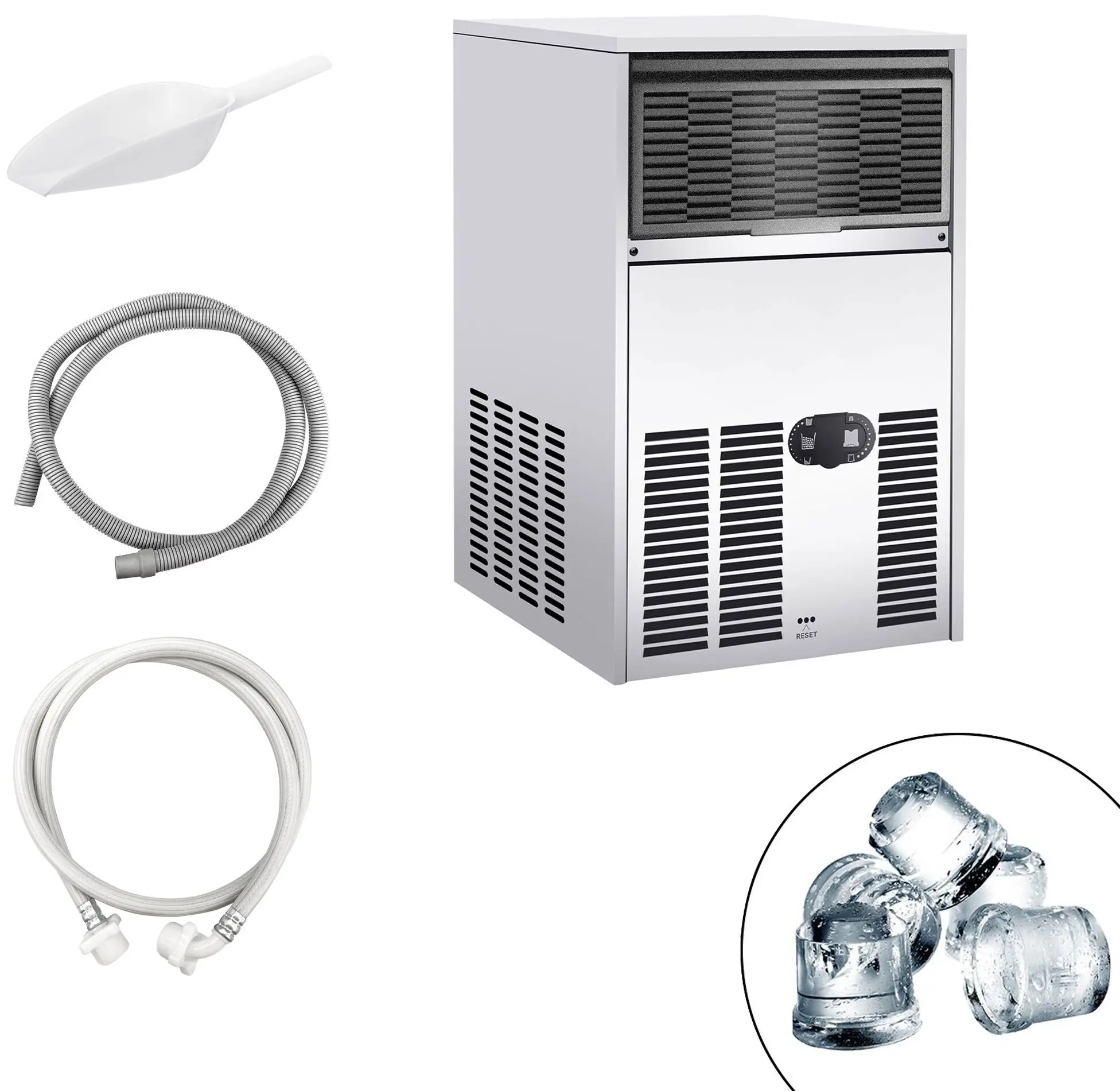 Generator de gheata GGM Gastro EBH2608 (Inox) - 4