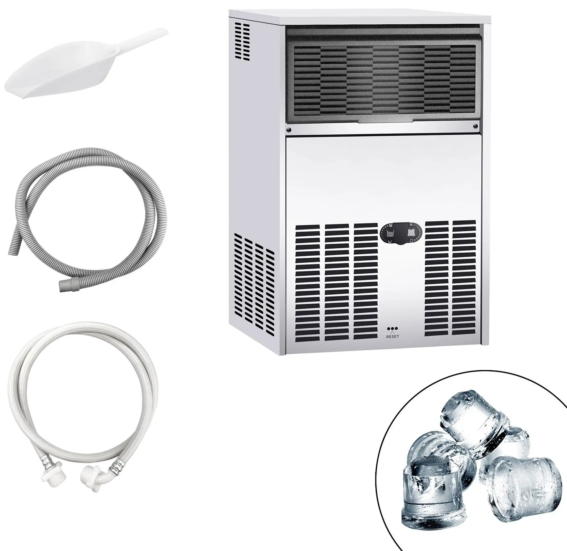 Льдогенератор GGM Gastro EBH3515 (Inox) - 4