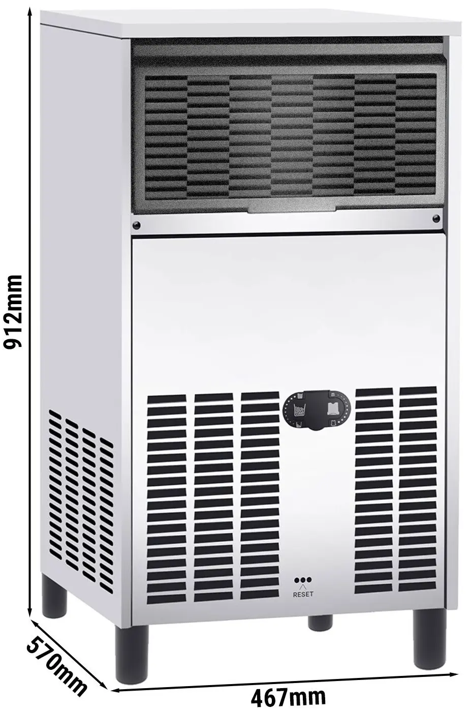 Generator de gheata GGM Gastro EBH4422 (Inox) - 6