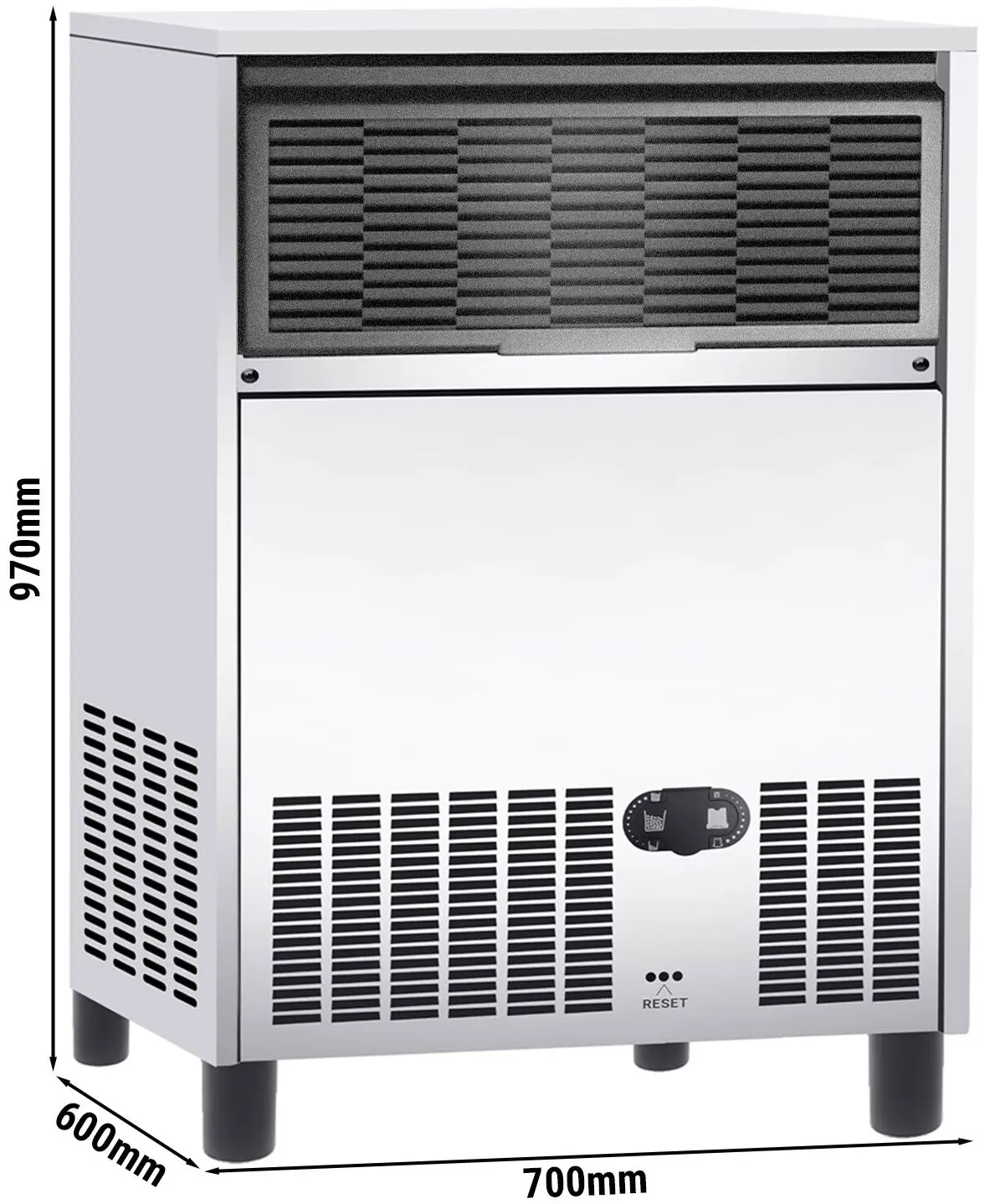 Generator de gheata GGM Gastro EBH9050 (Inox) - 6