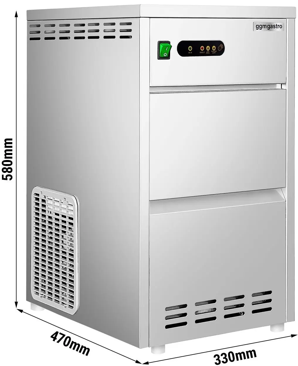 Generator de gheata GGM Gastro EFBH345-N (Inox) - 9