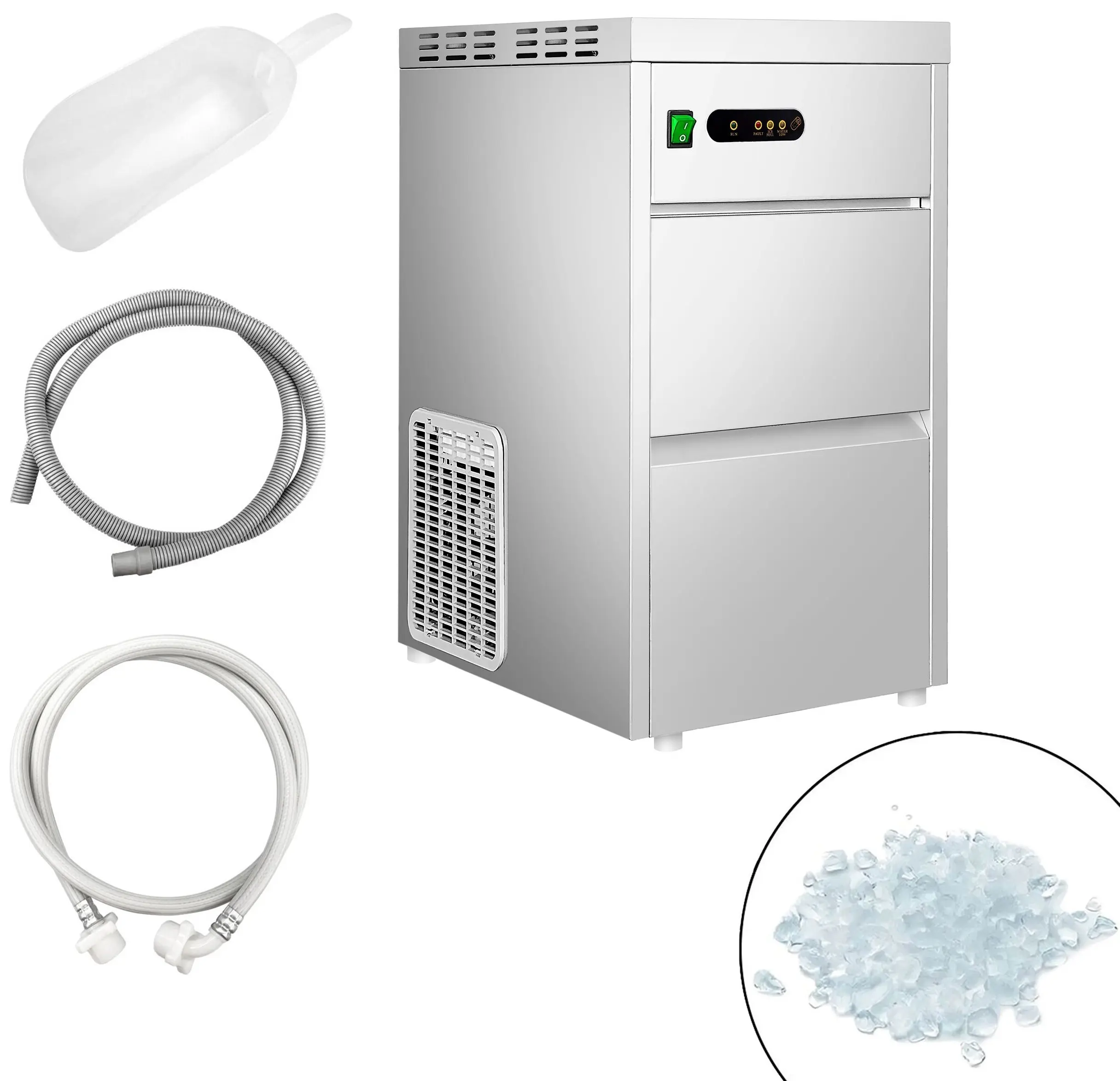 Льдогенератор GGM Gastro EFBH357 (Inox) - 7