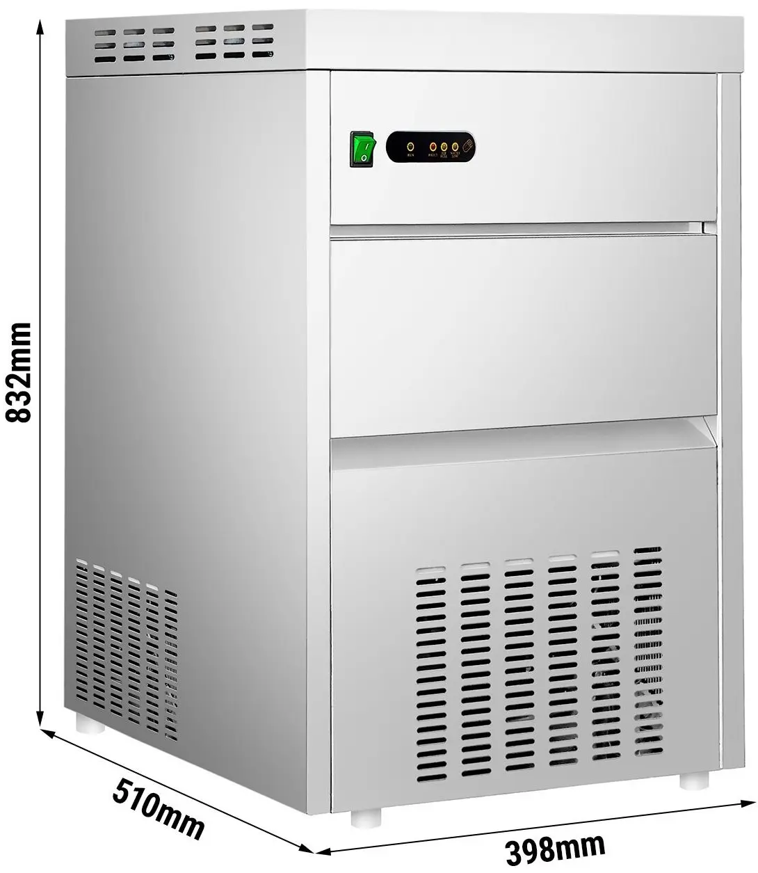 Generator de gheata GGM Gastro EFBH358-N (Inox) - 8