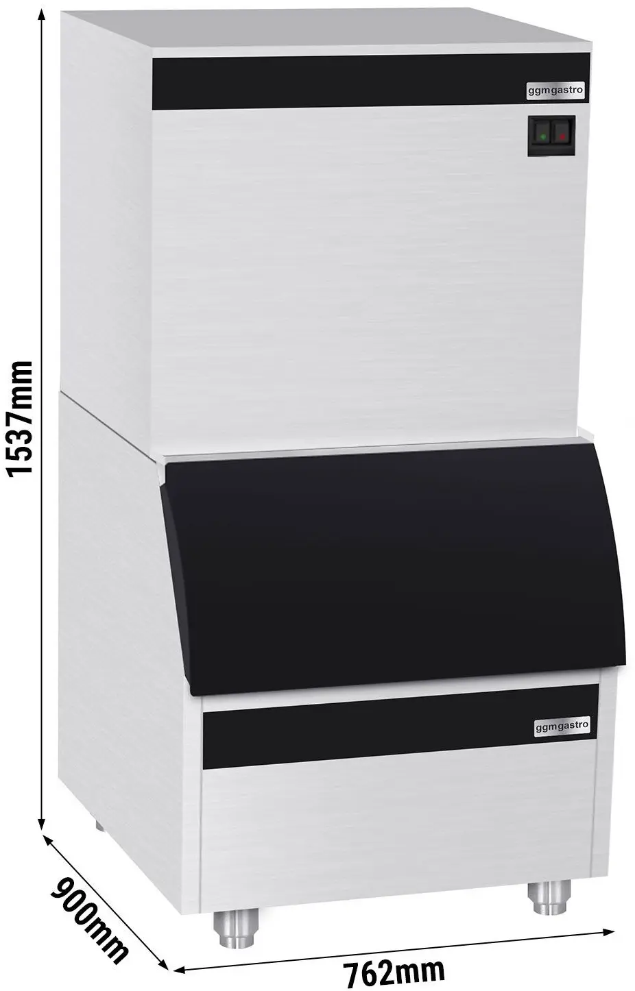 Generator de gheata GGM Gastro EKW230FVB175FN (Inox/Black) - 8