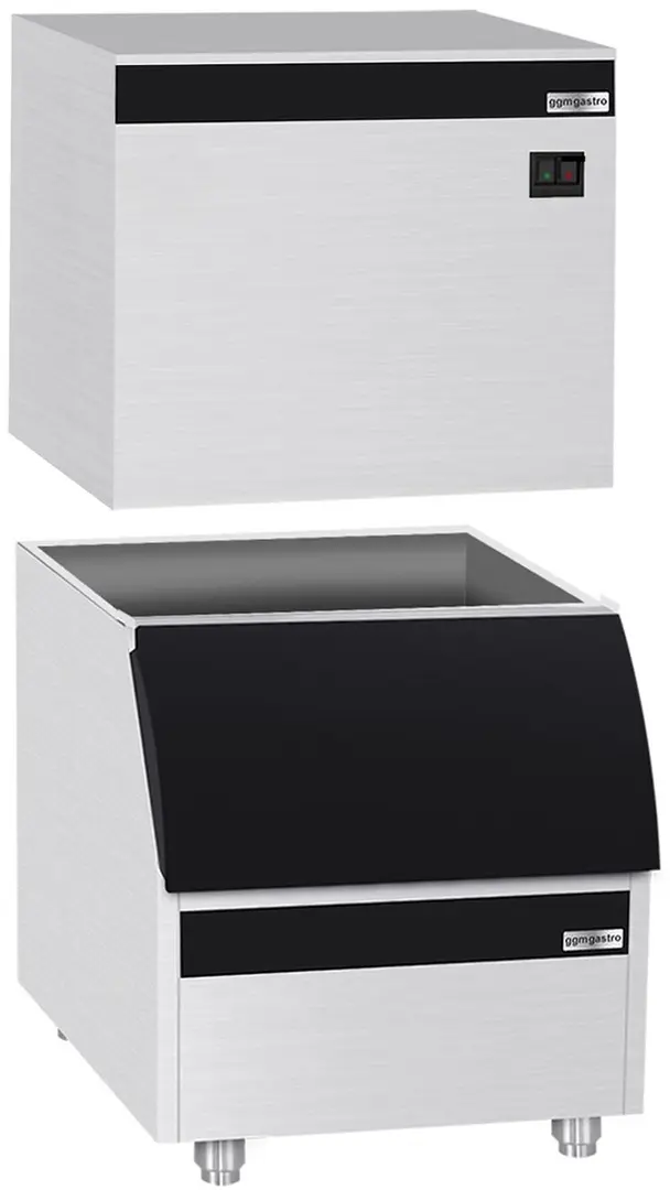 Generator de gheata GGM Gastro EKW230FVB175FN (Inox/Black)