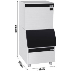 Generator de gheata GGM Gastro EKW230FVB210FN (Inox/Black) Thumb