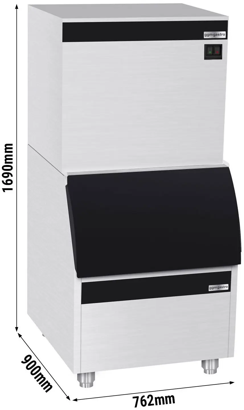 Generator de gheata GGM Gastro EKW230FVB210FN (Inox/Black) - 7