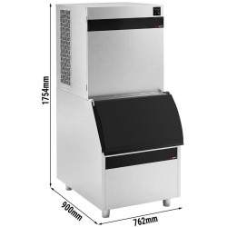 Generator de gheata GGM Gastro EKW450FVB175FN (Inox/Black) Thumb