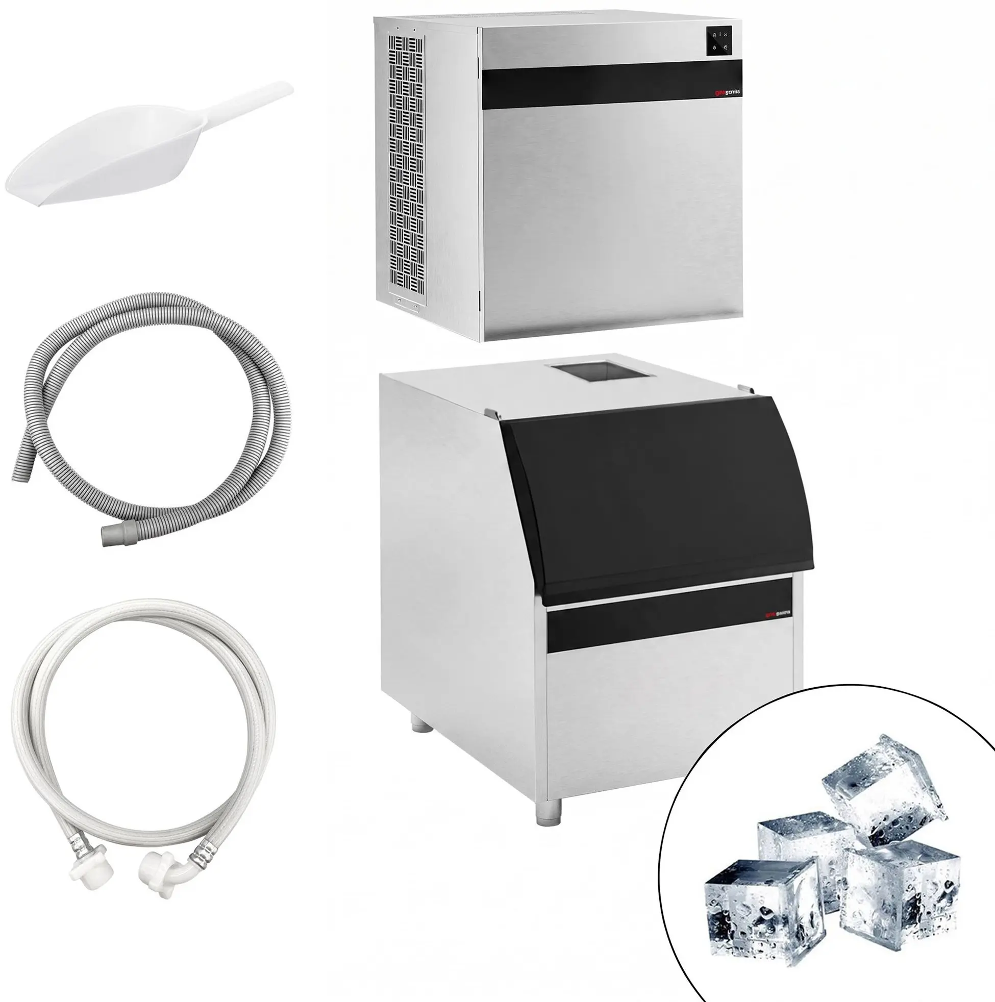 Generator de gheata GGM Gastro EKW450FVB175FN (Inox/Black) - 10
