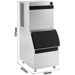 Льдогенератор GGM Gastro EKW450FVB210FN (Inox/Black) Thumb